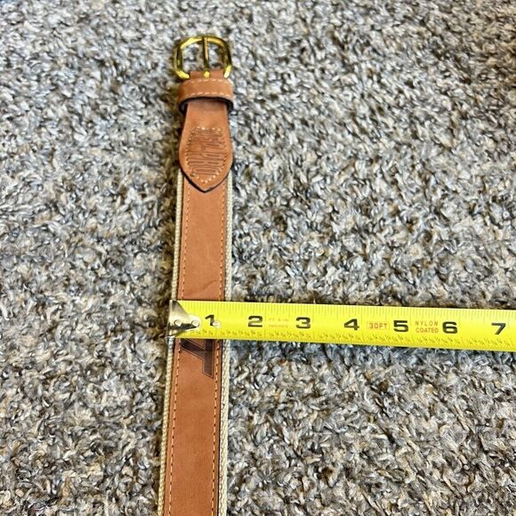 Zep Pro Belt Virginia Polytechnic University Leather USA Size 32 USA Brown - Picture 6 of 7